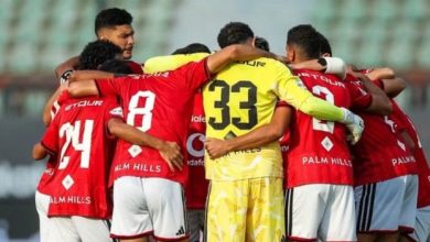 الأهلي يستعد للقاء الزمالك في قمة الدوري المصري